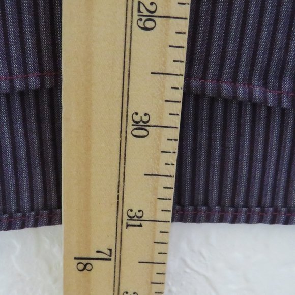 Kenneth Cole*Men's Long Sleeve Button Down Curved Hem Stipe Shirt~Size 16(32/33) - Picture 7 of 11